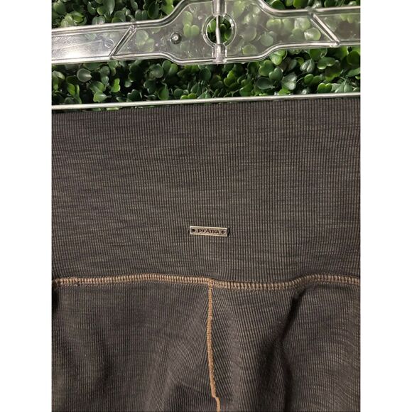 PrAna High Rise 7/8 Textured Leggings Size Medium Gray - Picture 4 of 4